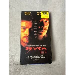Seven vintage VHS tape